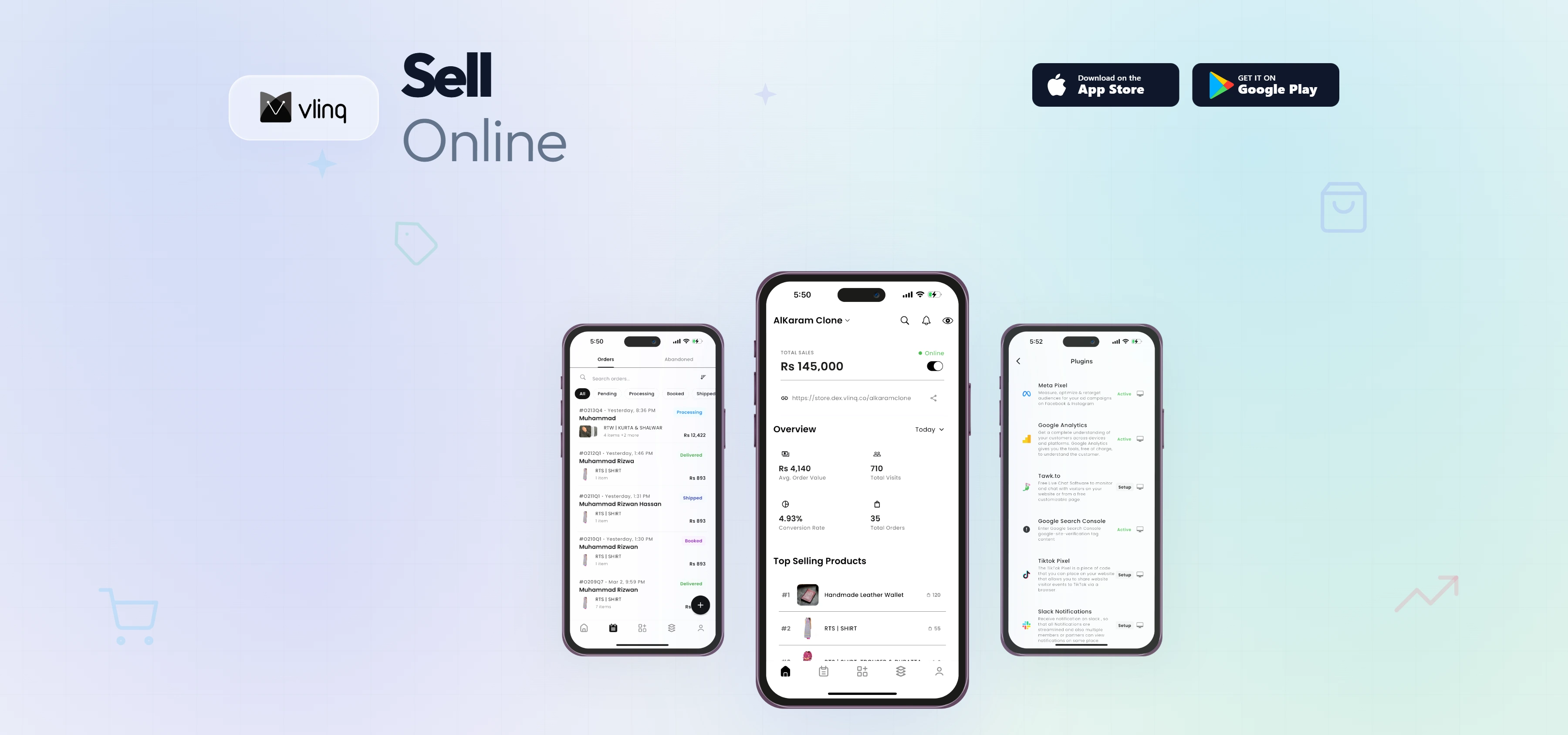 vlinq Store: Sell Online